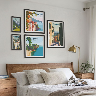 Set 5 slik v okvirju Slikovita italijanska mesta