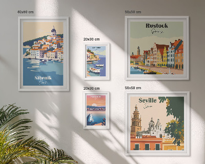 Komplet ujemajočih se slik Pokrajine obalnih mest