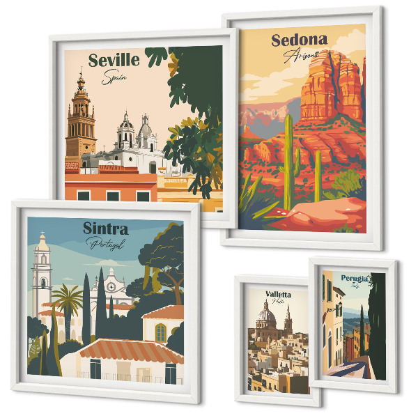 Set 5 slik v okvirju Turistične pokrajine sveta