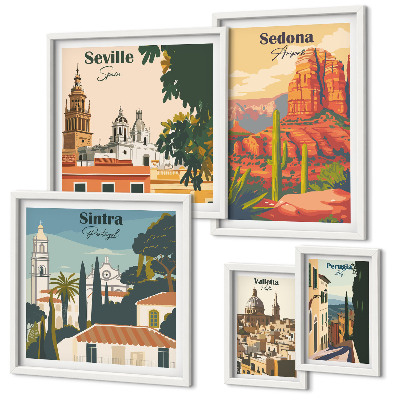 Set 5 slik v okvirju Turistične pokrajine sveta