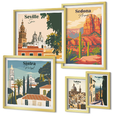 Set 5 slik v okvirju Turistične pokrajine sveta
