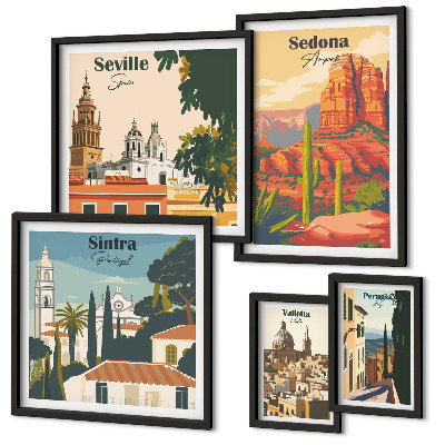Set 5 slik v okvirju Turistične pokrajine sveta