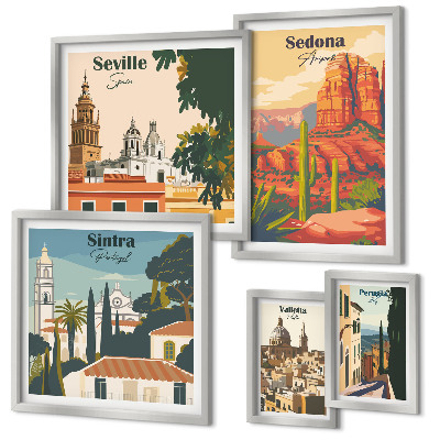 Set 5 slik v okvirju Turistične pokrajine sveta