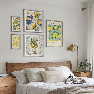 Set 5 slik v okvirju Vzorci svežega citrusnega sadja