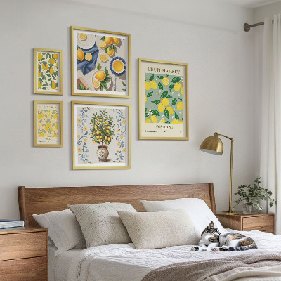 Set 5 slik v okvirju Vzorci svežega citrusnega sadja
