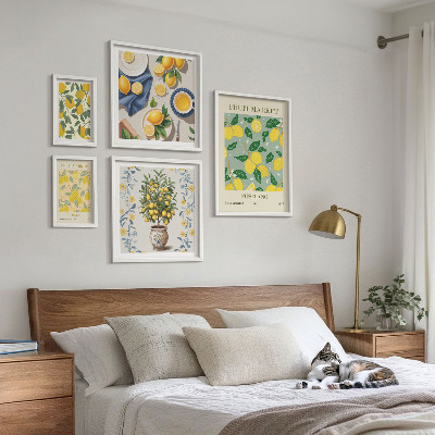 Set 5 slik v okvirju Vzorci svežega citrusnega sadja