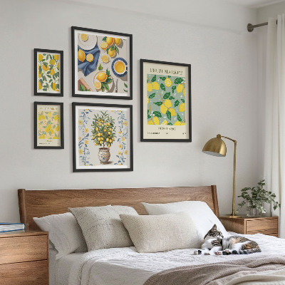 Set 5 slik v okvirju Vzorci svežega citrusnega sadja