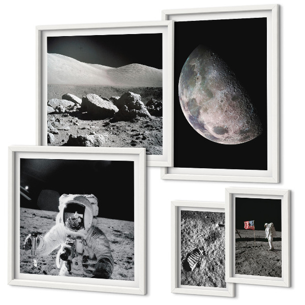 Poliptih v okvirju Lunine pokrajine astronavtov