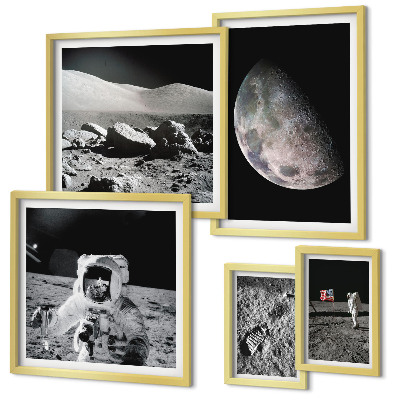 Poliptih v okvirju Lunine pokrajine astronavtov
