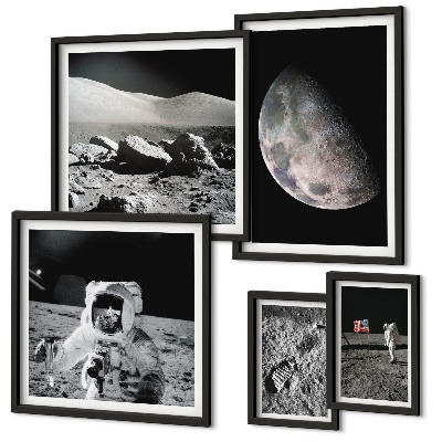 Poliptih v okvirju Lunine pokrajine astronavtov