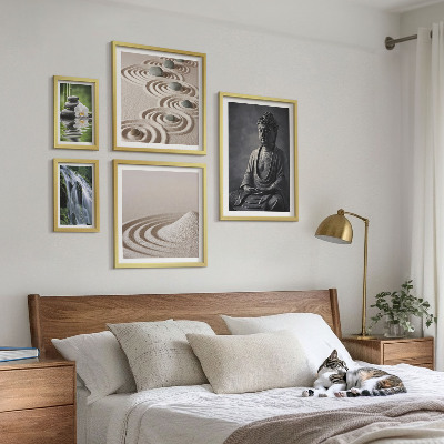 Set 5 slik v okvirju Sproščujoče zen naravne teme