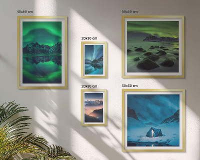 Poliptih v okvirju Zimske pokrajine gorovja Aurora