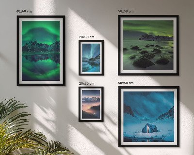 Poliptih v okvirju Zimske pokrajine gorovja Aurora