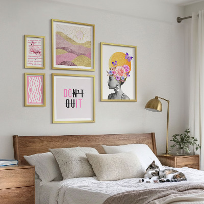 Poliptih v okvirju Navdihi za rože v boho slogu