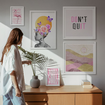 Poliptih v okvirju Navdihi za rože v boho slogu