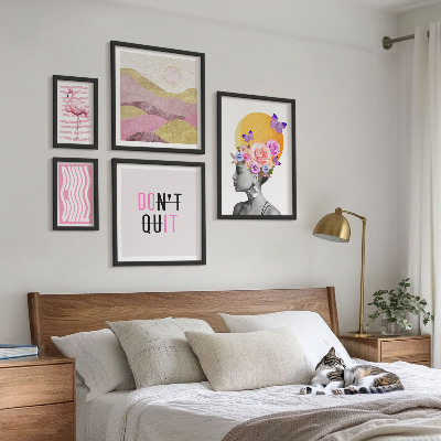 Poliptih v okvirju Navdihi za rože v boho slogu
