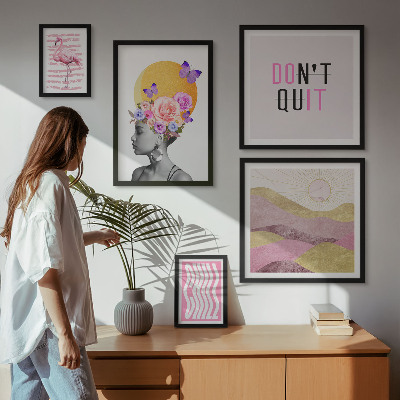 Poliptih v okvirju Navdihi za rože v boho slogu