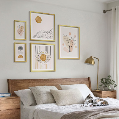Set 5 slik v okvirju Elegantne minimalistične rastline