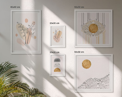 Set 5 slik v okvirju Elegantne minimalistične rastline