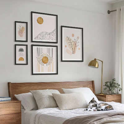 Set 5 slik v okvirju Elegantne minimalistične rastline