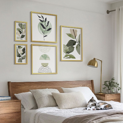 Set 5 slik v okvirju Skandinavski rastlinski motivi