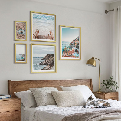 Komplet ujemajočih se slik Italijanska mesta, plaže, sprostitev
