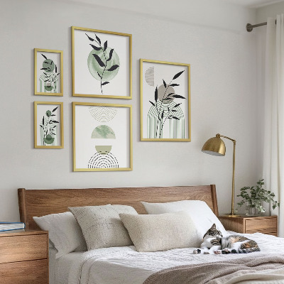 Set 5 slik v okvirju Elegantna grafika rastlin