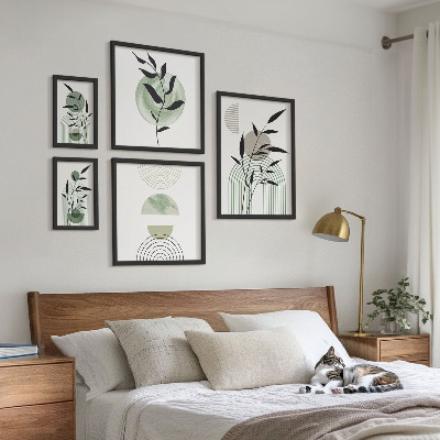 Set 5 slik v okvirju Elegantna grafika rastlin