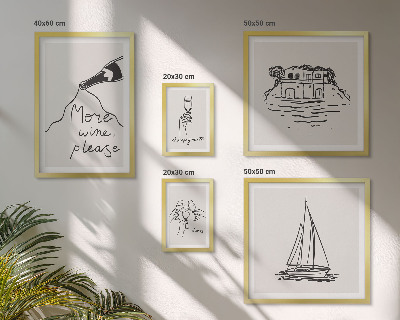 Komplet ujemajočih se slik Elegantna grafika za vino za sprostitev
