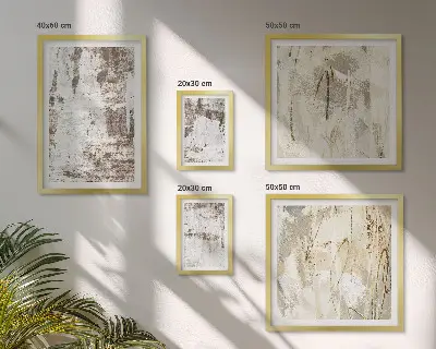 Abstraktne nevtralne kompozicije komplet ujemajočih se slik
