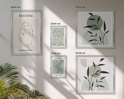 Set 5 slik v okvirju Elegantna grafika rastlin