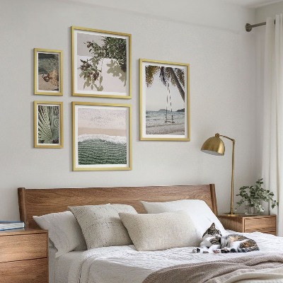 Set 5 slik v okvirju Harmonija narave tropskih plaž