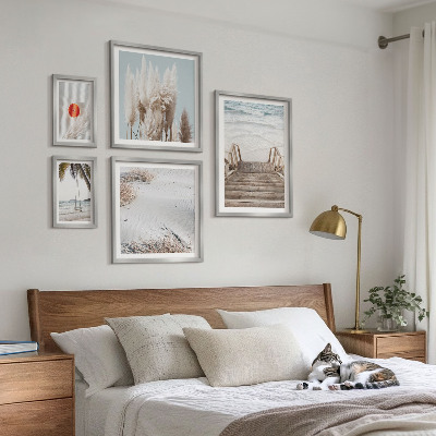 Set 5 slik v okvirju Razgledi na plažo in narava