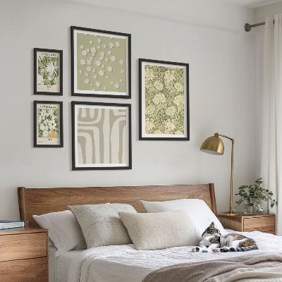 Poliptih v okvirju Posadite boho s cvetjem