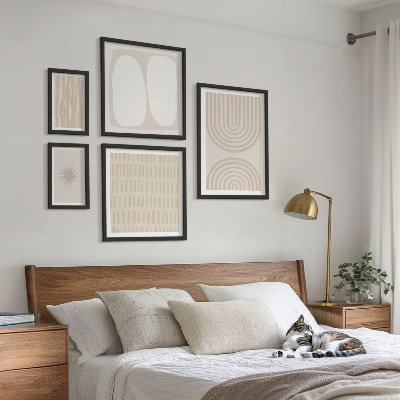 Set 5 slik v okvirju Elegantne abstraktne oblike