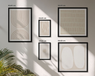 Set 5 slik v okvirju Elegantne abstraktne oblike