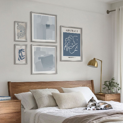 Set 5 slik v okvirju Elegantne minimalistične abstrakcije