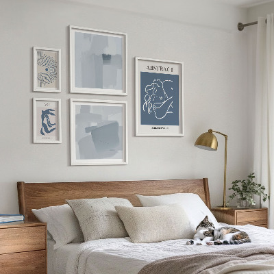 Set 5 slik v okvirju Elegantne minimalistične abstrakcije