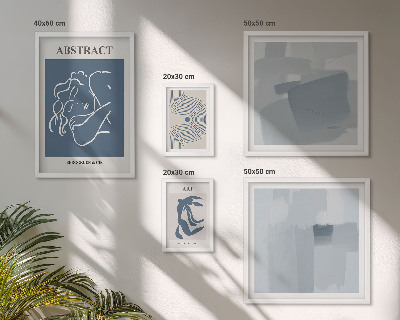 Set 5 slik v okvirju Elegantne minimalistične abstrakcije
