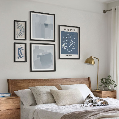 Set 5 slik v okvirju Elegantne minimalistične abstrakcije