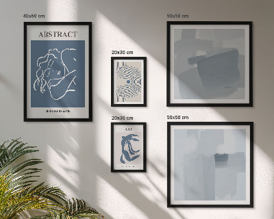 Set 5 slik v okvirju Elegantne minimalistične abstrakcije