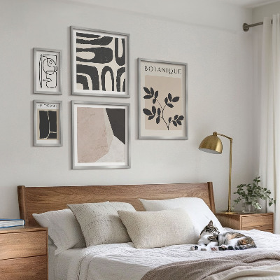 Poliptih v okvirju Elegantna minimalistična grafika