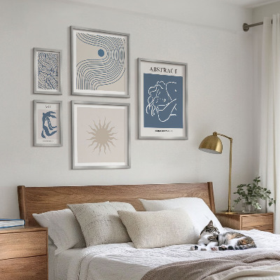 Set 5 slik v okvirju Elegantna abstraktna geometrija