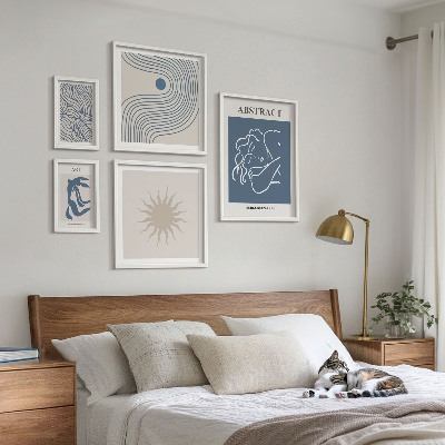 Set 5 slik v okvirju Elegantna abstraktna geometrija