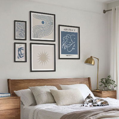 Set 5 slik v okvirju Elegantna abstraktna geometrija