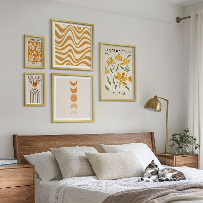 Komplet ujemajočih se slik Elegantni cvetlični okraski