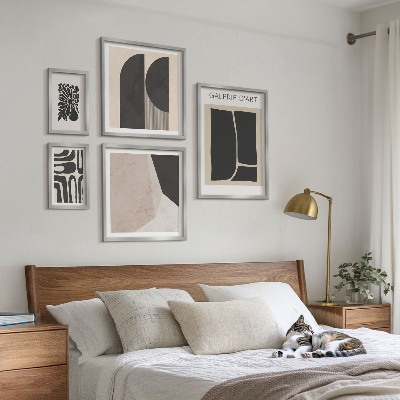 Set 5 slik v okvirju Elegantna minimalistična grafika