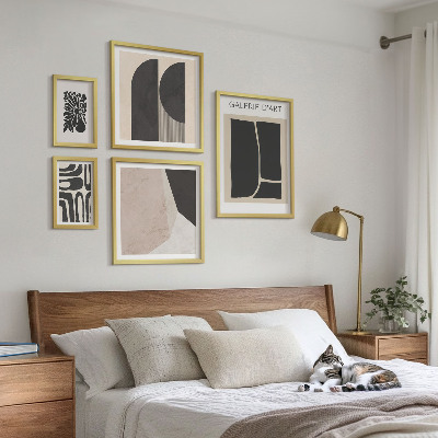 Set 5 slik v okvirju Elegantna minimalistična grafika