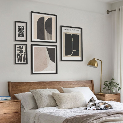 Set 5 slik v okvirju Elegantna minimalistična grafika