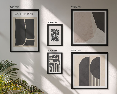 Set 5 slik v okvirju Elegantna minimalistična grafika